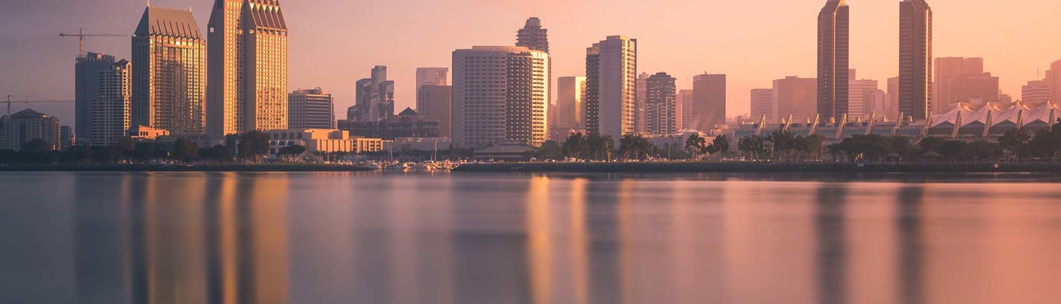 San Diego Skyline during the early sun rise