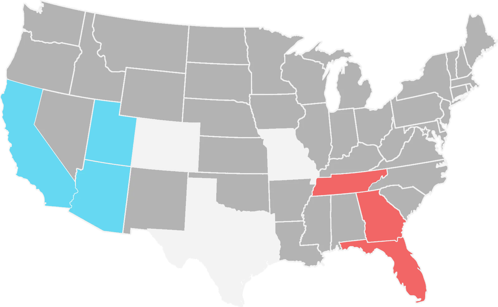First Class Connection Service Area Map